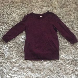 Wool 3/4 J. Crew sweater
